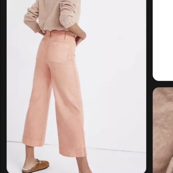 Madewell Emmett wide leg crop size 32 tall - Picture 12 of 13